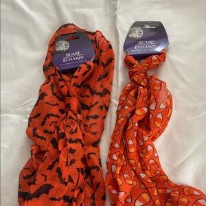 NWT Halloween Scarf Set with Bats and Candy Corn